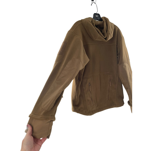 Condor Nine Line Tactical 601 Mens Alpha Micro Fleece Jacket Size M Brown - Picture 6 of 10